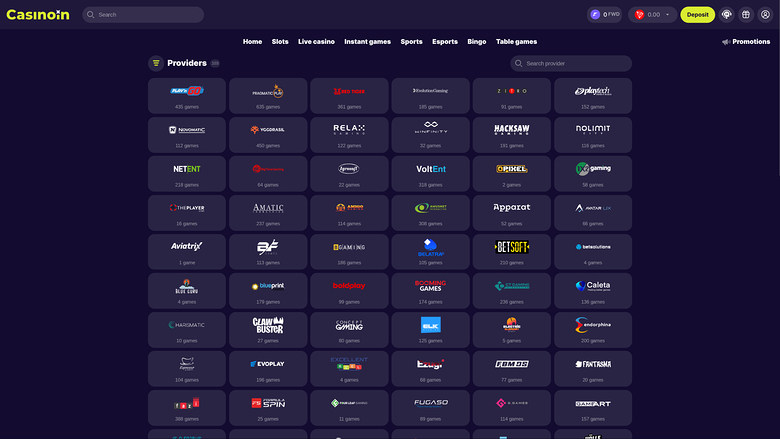 Casinoin Game Developers Desktop