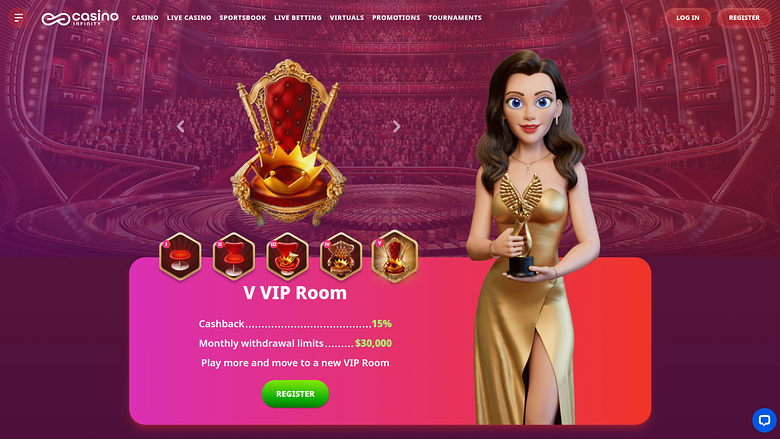 Casino Infinity Desktop VIP Program