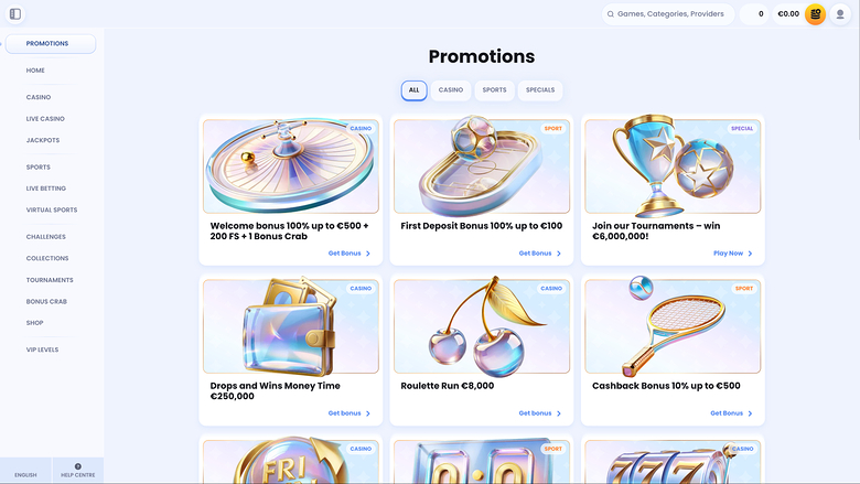 CasinoLab Desktop Promotions
