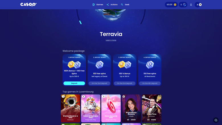 Casoo Casino Desktop Promotions