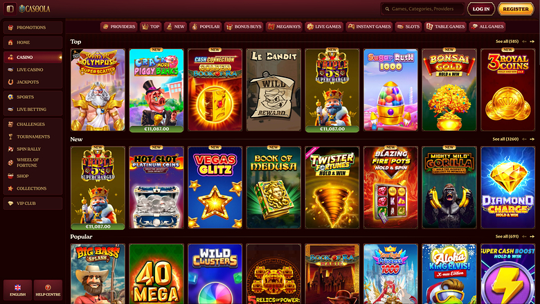 Casoola Casino Games