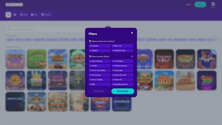Casumo Casino Desktop Game Developers Image