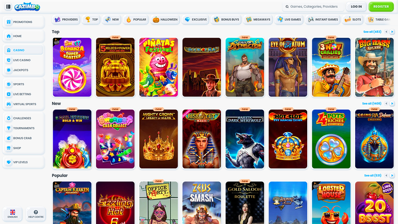 Cazimbo Casino Desktop Games