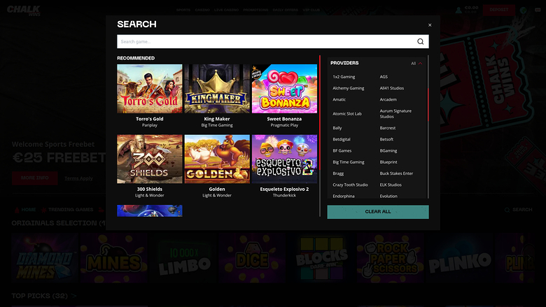 ChalkWins Casino Desktop Game Developers