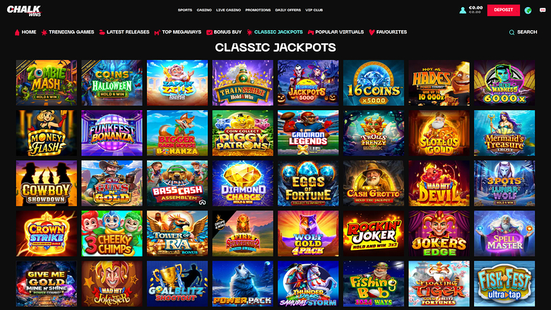 ChalkWins Casino Desktop Jackpot
