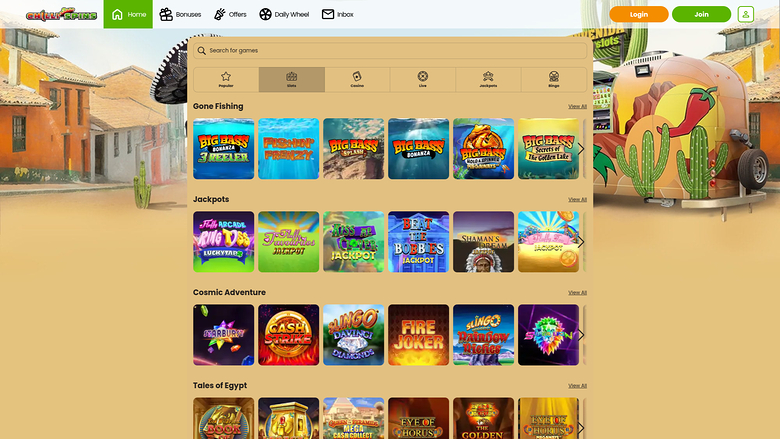 Chilli Spins Casino Desktop Games