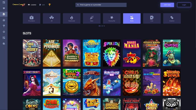 Conquer Casino Games Desktop