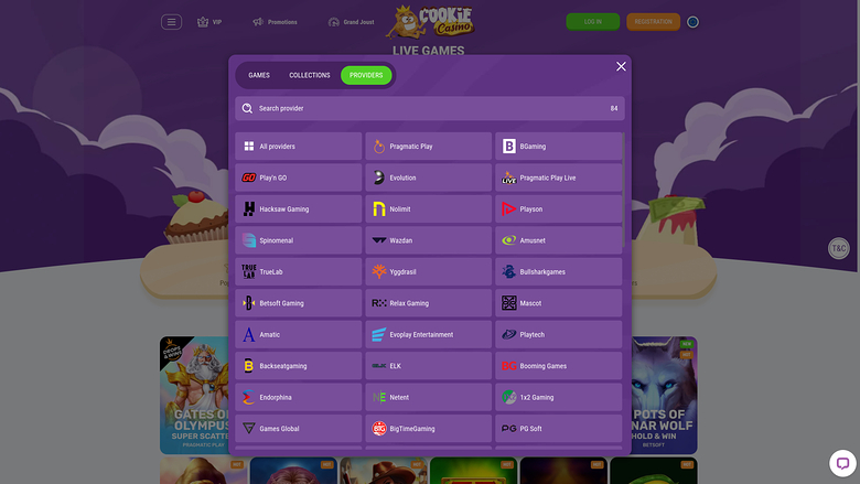 Cookie Casino Game Developers Desktop