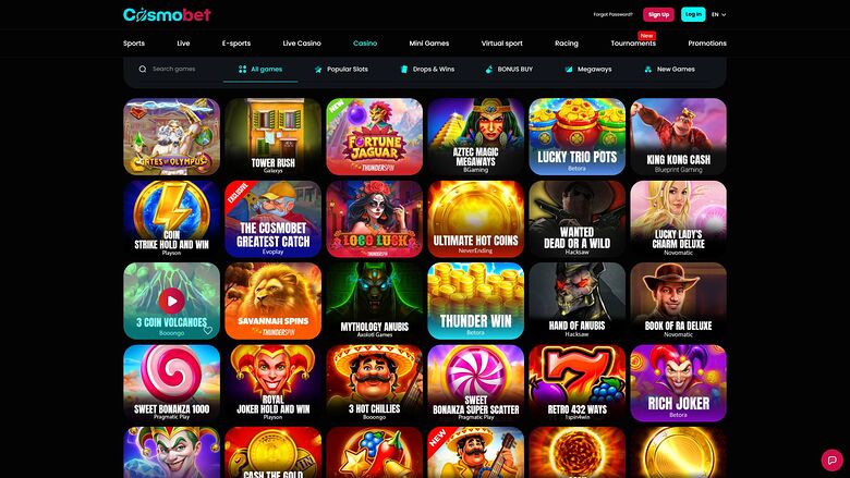 Cosmobet Desktop Image Games