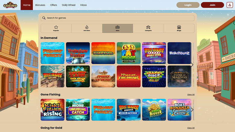 Cozino Casino Desktop Games