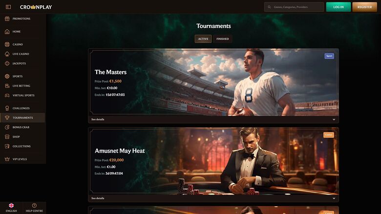 Crownplay Casino Desktop Tournaments