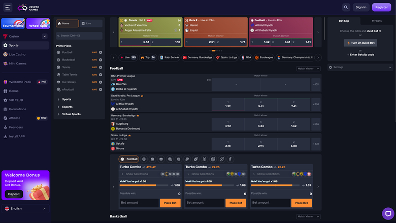 Crypto Games Sports Desktop