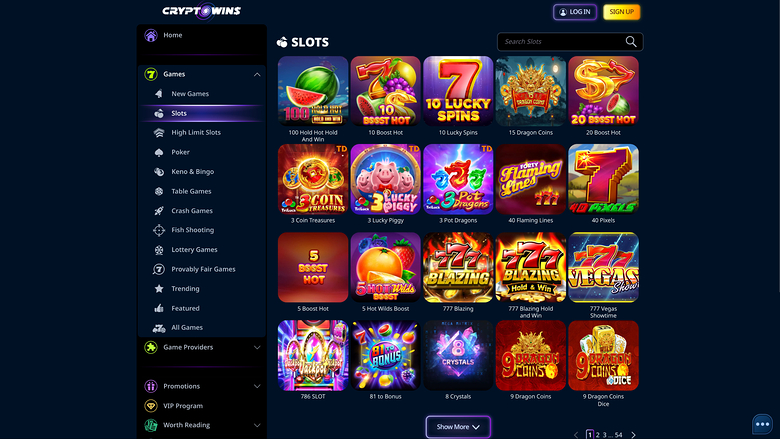 CryptoWins Games Desktop