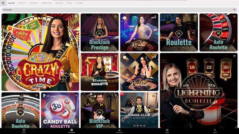 Dachbet Casino Desktop Image Live Dealer