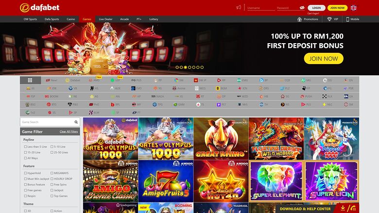 Dafabet Casino Desktop Image Game Developers