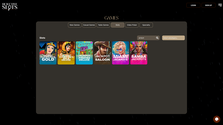 Detective Slots Jackpot Desktop