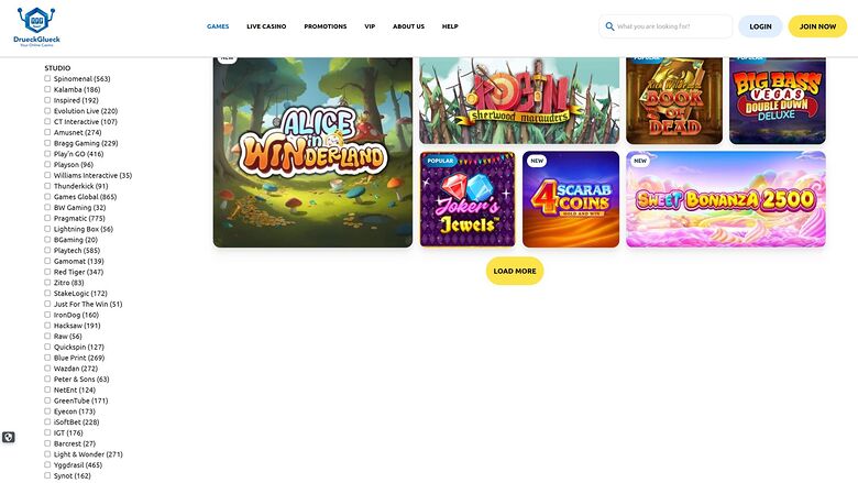 DrueckGlueck Casino Desktop Image Game Developers