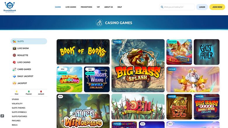 DrueckGlueck Casino Desktop Image Games