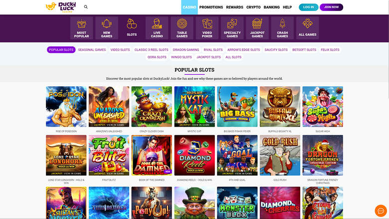 Ducky Luck Casino Desktop Image Games