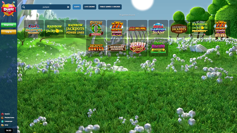Duelz Casino Jackpot Desktop