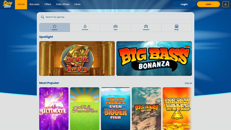 Easy Slots Casino Games Desktop