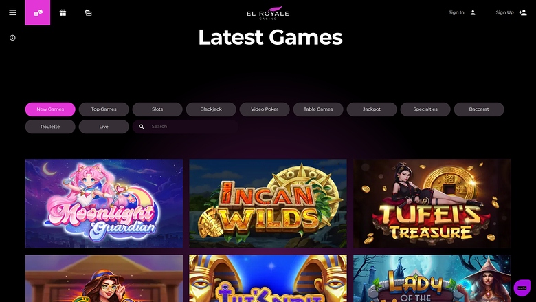 El Royale Casino Desktop Games