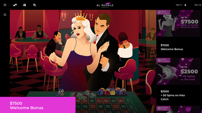 El Royale Casino Desktop Homepage