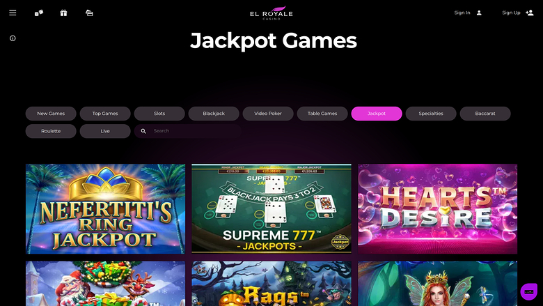 El Royale Casino Desktop Jackpot
