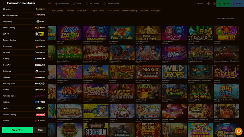 Emu Casino Game Developers Desktop