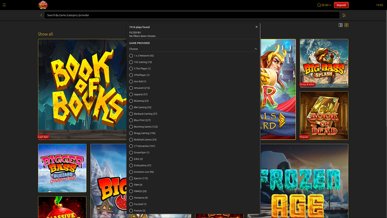 Euro King Casino Game Developers Desktop