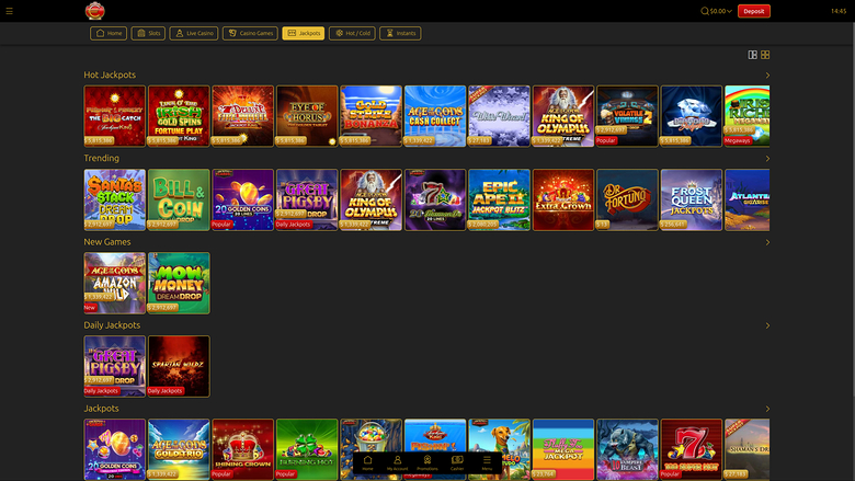 Euro King Casino Jackpot Desktop