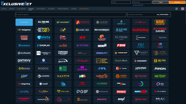 Exclusive Bet Casino Desktop Game Developers