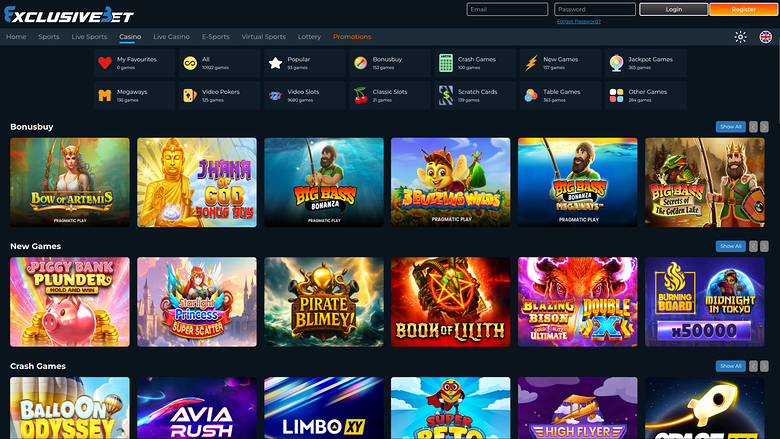 Exclusive Bet Casino Desktop Games