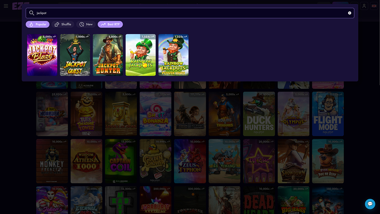 EZZ Casino Jackpot Desktop