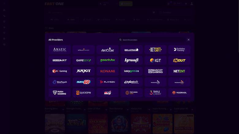 F1 Casino Desktop Game Developers