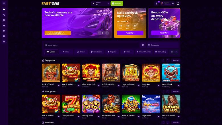 F1 Casino Desktop Games