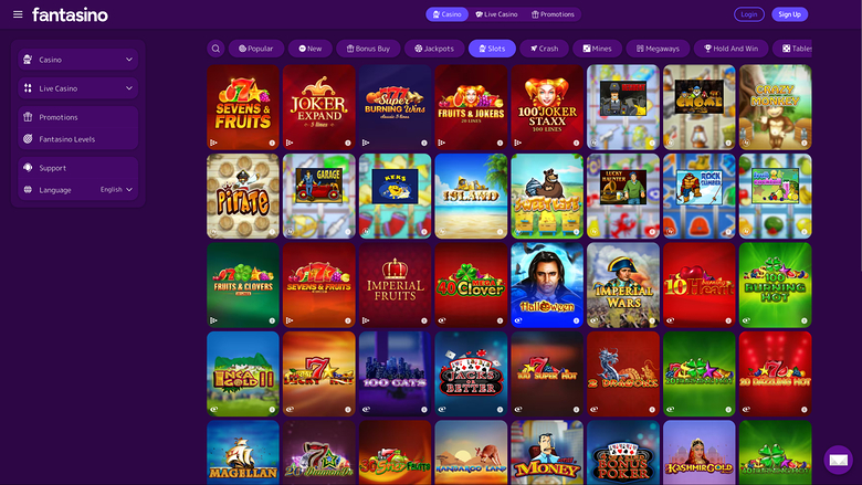 Fantasino Casino Desktop Games