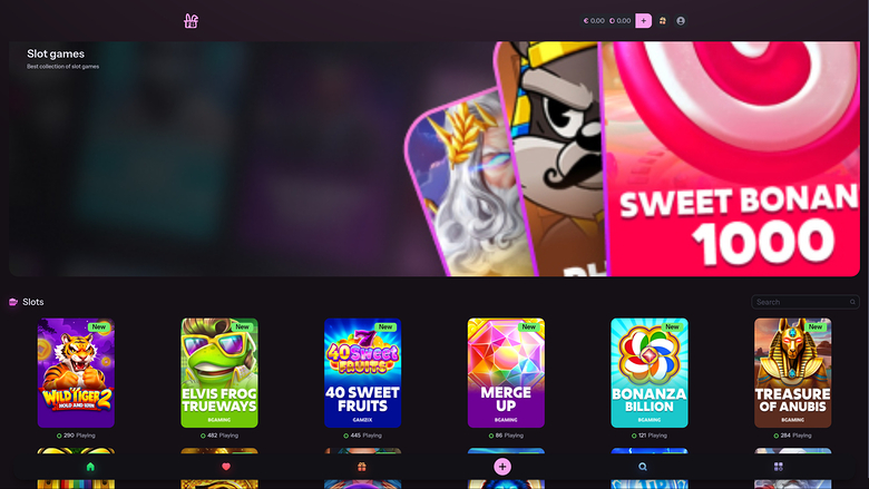 FantasyBet Casino Games Desktop
