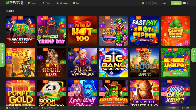 Fastpay Casino Desktop Games