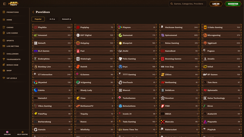 FatPirate Casino Desktop Game Developers