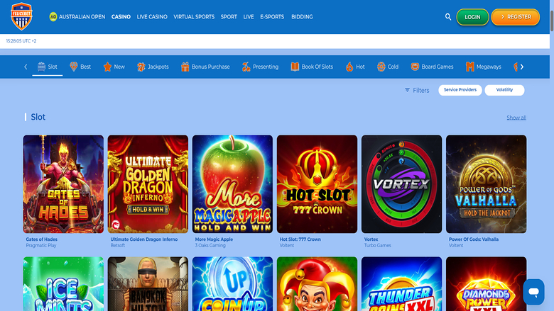 Games screenshot of Felicebet Casino for Desktop
