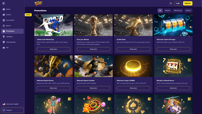 Fiestaslots Casino Desktop Promotions