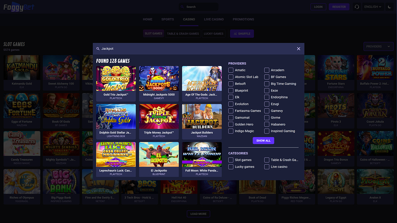 Foggybet Desktop Jackpot