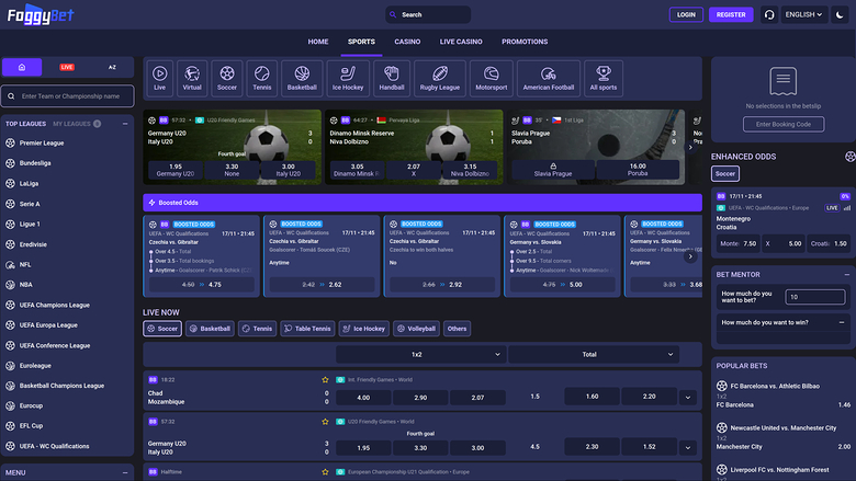 Foggybet Desktop Sports