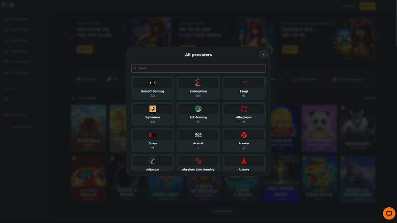 FoxSlots Casino game developers desktop