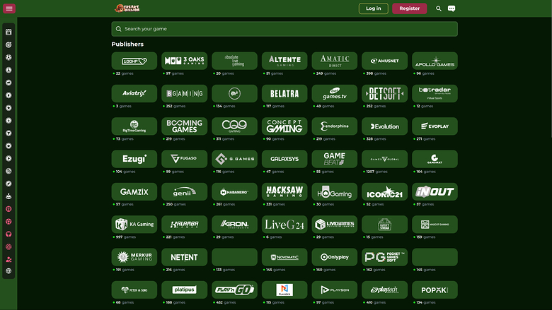 FreakyBillion Casino game developers Desktop