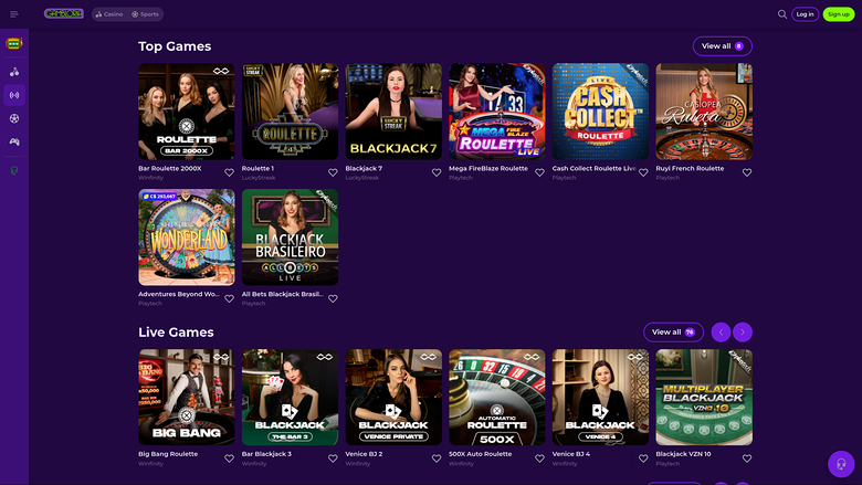 Gambloria Casino Desktop Live Dealer