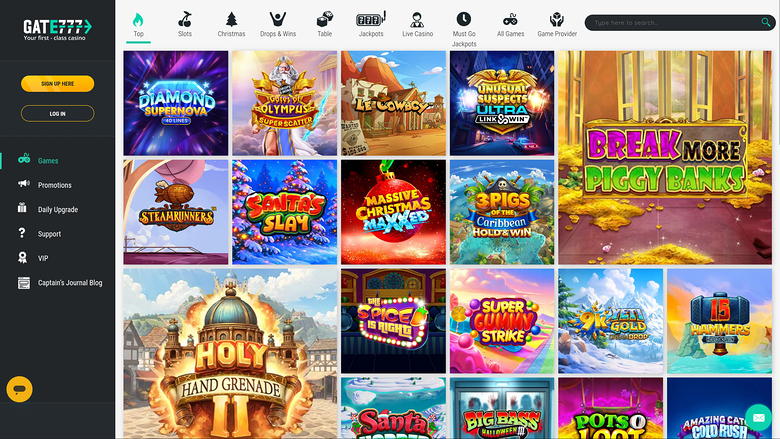 Gate 777 Casino Desktop Games