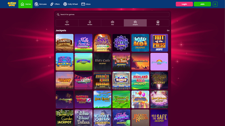 Giant Wins Casino Desktop Jackpot