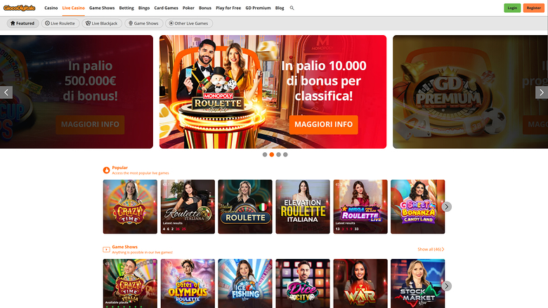 Gioco Digitale Casino Desktop Live Dealer